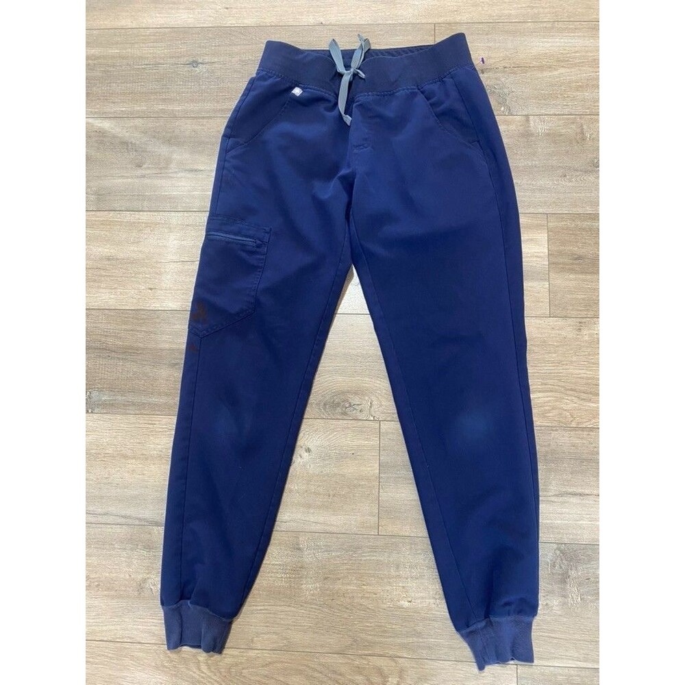 Figs Zamora Womens XS Cargo Scrub Cuffed W18SW2005 Jogger Drawstring Stretch